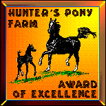 Hunter's Pony Farm Award of Excellence