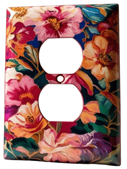 wallplate floral design